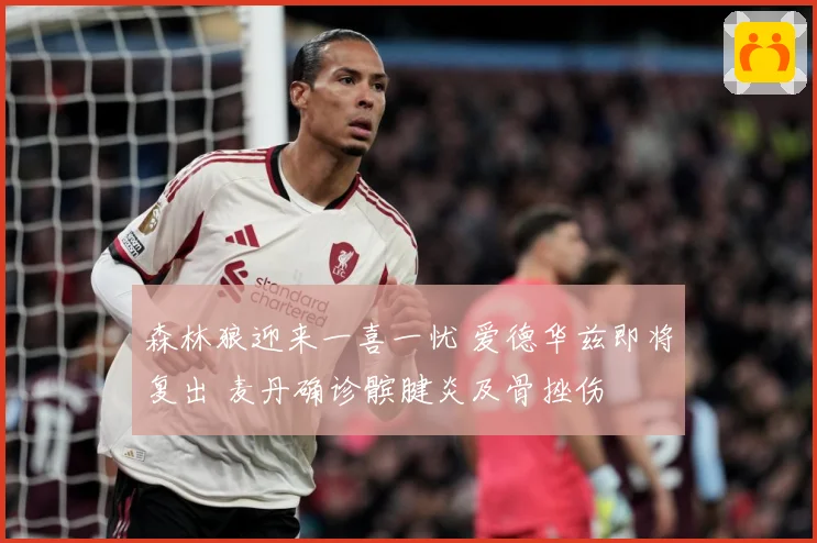 森林狼迎来一喜一忧 爱德华兹即将复出 麦丹确诊髌腱炎及骨挫伤